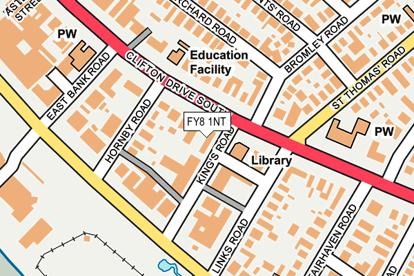 FY8 1NT map - OS OpenMap – Local (Ordnance Survey)