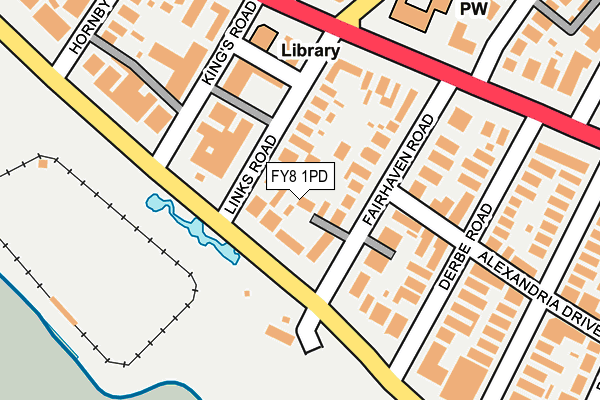 FY8 1PD map - OS OpenMap – Local (Ordnance Survey)