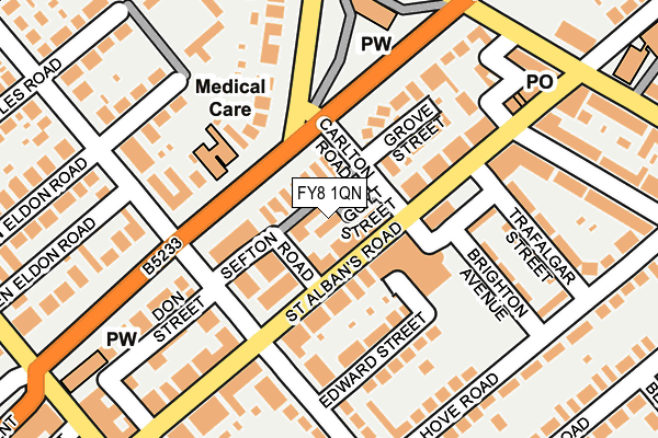 FY8 1QN map - OS OpenMap – Local (Ordnance Survey)