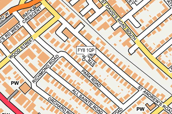 FY8 1QP map - OS OpenMap – Local (Ordnance Survey)