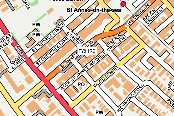 FY8 1RD map - OS OpenMap – Local (Ordnance Survey)