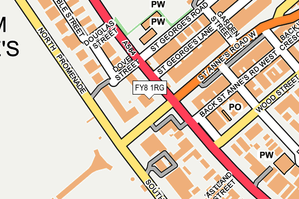 FY8 1RG map - OS OpenMap – Local (Ordnance Survey)