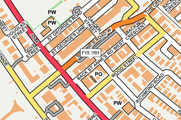 FY8 1RH map - OS OpenMap – Local (Ordnance Survey)
