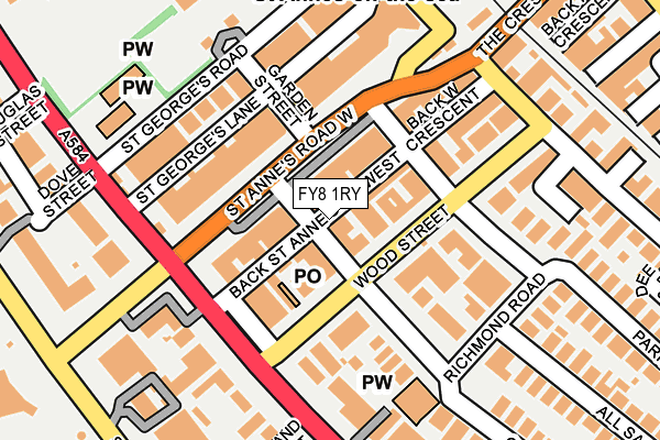 FY8 1RY map - OS OpenMap – Local (Ordnance Survey)