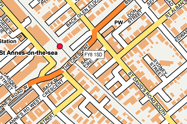 FY8 1SD map - OS OpenMap – Local (Ordnance Survey)