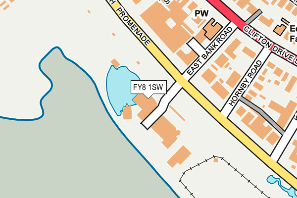 FY8 1SW map - OS OpenMap – Local (Ordnance Survey)