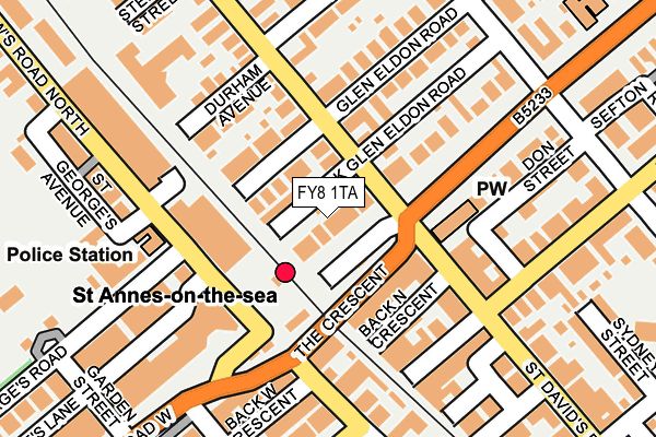 FY8 1TA map - OS OpenMap – Local (Ordnance Survey)
