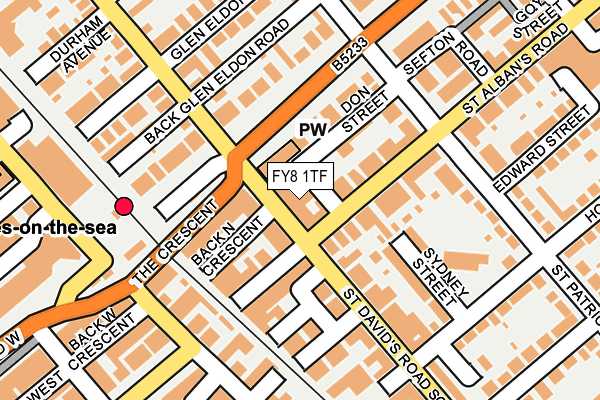 FY8 1TF map - OS OpenMap – Local (Ordnance Survey)