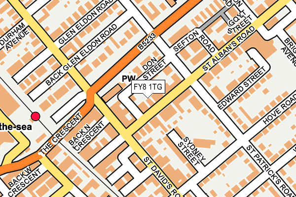 FY8 1TG map - OS OpenMap – Local (Ordnance Survey)