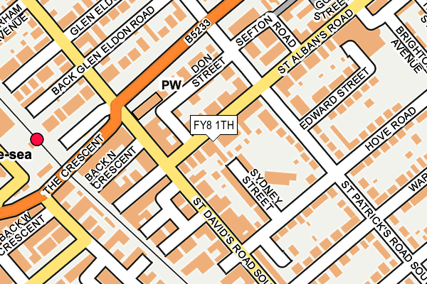 FY8 1TH map - OS OpenMap – Local (Ordnance Survey)