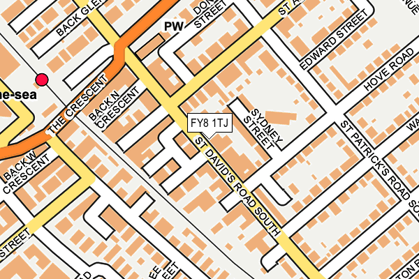 FY8 1TJ map - OS OpenMap – Local (Ordnance Survey)
