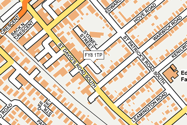 FY8 1TP map - OS OpenMap – Local (Ordnance Survey)