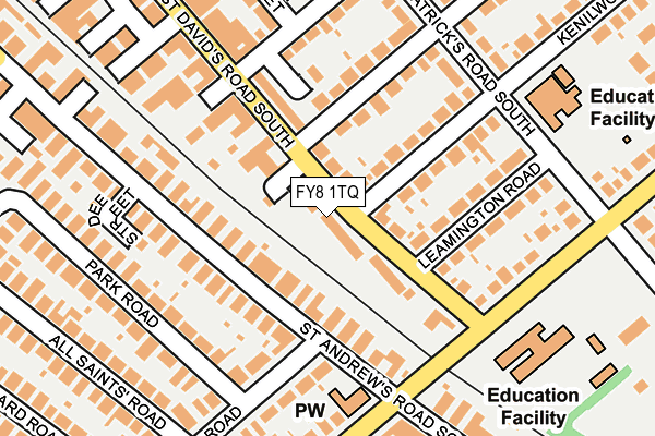 FY8 1TQ map - OS OpenMap – Local (Ordnance Survey)