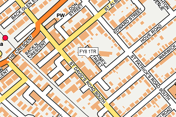 FY8 1TR map - OS OpenMap – Local (Ordnance Survey)