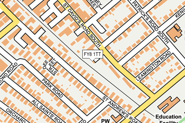FY8 1TT map - OS OpenMap – Local (Ordnance Survey)