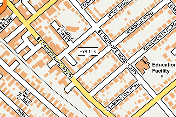 FY8 1TX map - OS OpenMap – Local (Ordnance Survey)