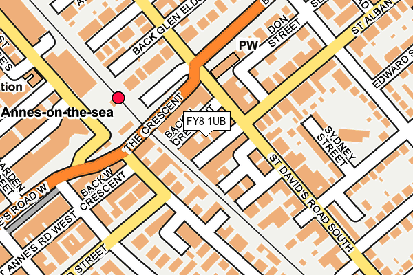 FY8 1UB map - OS OpenMap – Local (Ordnance Survey)