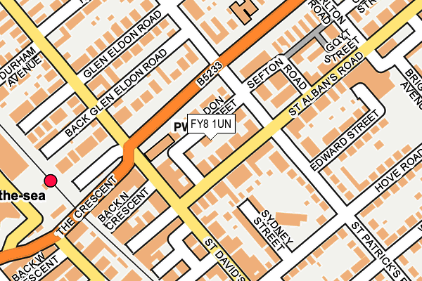 FY8 1UN map - OS OpenMap – Local (Ordnance Survey)