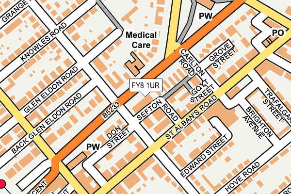 FY8 1UR map - OS OpenMap – Local (Ordnance Survey)