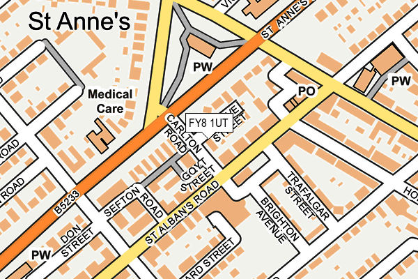 FY8 1UT map - OS OpenMap – Local (Ordnance Survey)