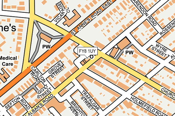 FY8 1UY map - OS OpenMap – Local (Ordnance Survey)