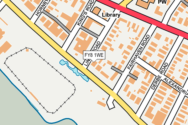 FY8 1WE map - OS OpenMap – Local (Ordnance Survey)