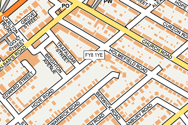 FY8 1YE map - OS OpenMap – Local (Ordnance Survey)