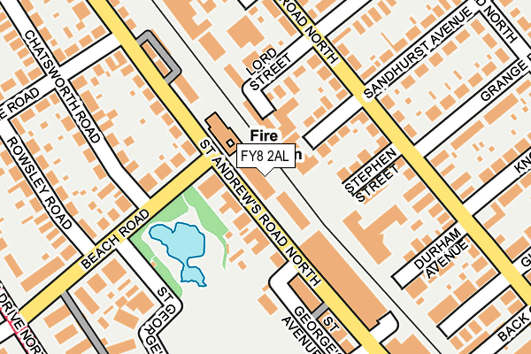 FY8 2AL map - OS OpenMap – Local (Ordnance Survey)