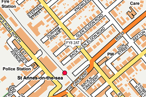 FY8 2AT map - OS OpenMap – Local (Ordnance Survey)