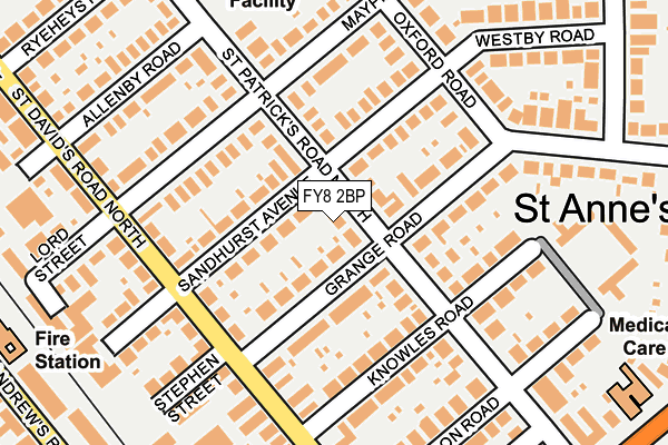 FY8 2BP map - OS OpenMap – Local (Ordnance Survey)