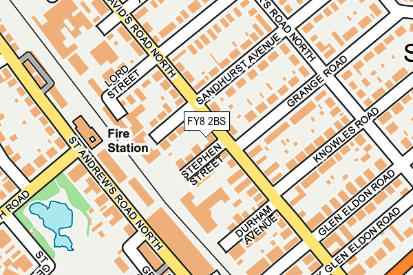 FY8 2BS map - OS OpenMap – Local (Ordnance Survey)