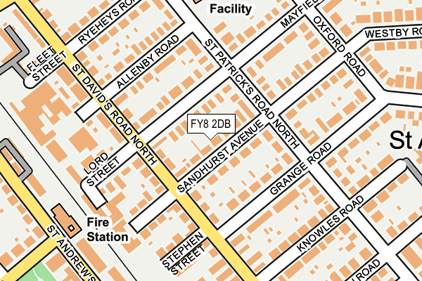 FY8 2DB map - OS OpenMap – Local (Ordnance Survey)