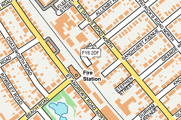 FY8 2DF map - OS OpenMap – Local (Ordnance Survey)