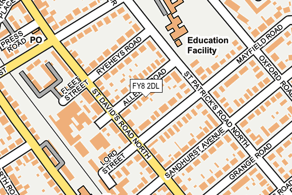 FY8 2DL map - OS OpenMap – Local (Ordnance Survey)
