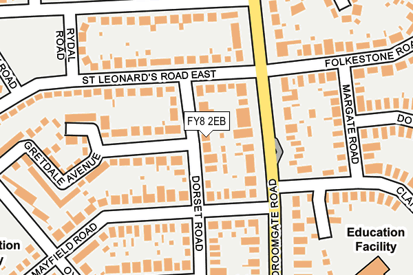 FY8 2EB map - OS OpenMap – Local (Ordnance Survey)