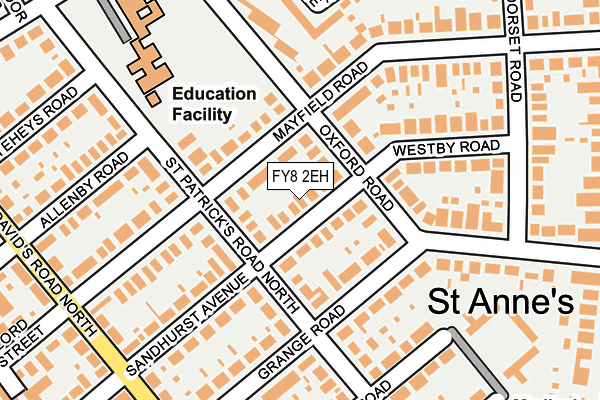 FY8 2EH map - OS OpenMap – Local (Ordnance Survey)