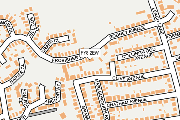 FY8 2EW map - OS OpenMap – Local (Ordnance Survey)