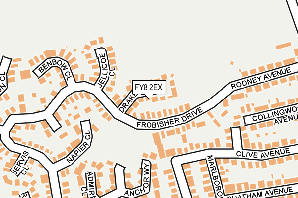 FY8 2EX map - OS OpenMap – Local (Ordnance Survey)