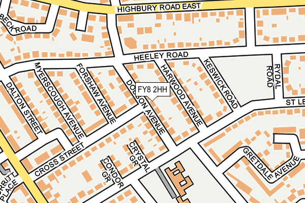 FY8 2HH map - OS OpenMap – Local (Ordnance Survey)