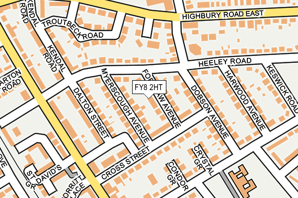 FY8 2HT map - OS OpenMap – Local (Ordnance Survey)