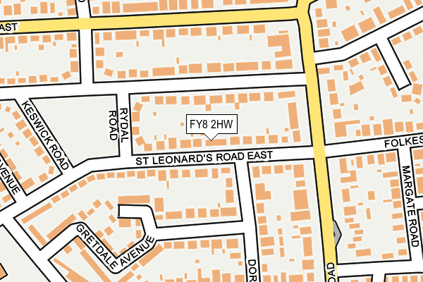 FY8 2HW map - OS OpenMap – Local (Ordnance Survey)