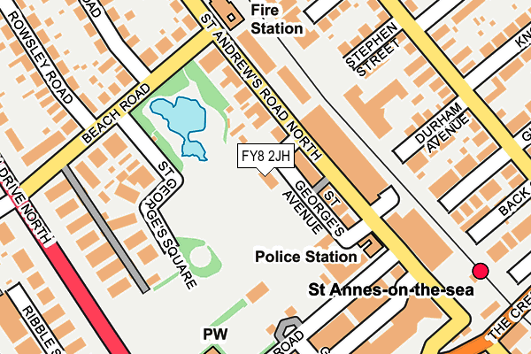 FY8 2JH map - OS OpenMap – Local (Ordnance Survey)