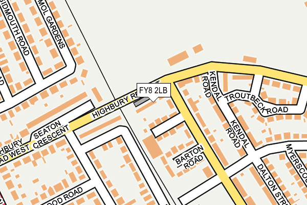 FY8 2LB map - OS OpenMap – Local (Ordnance Survey)