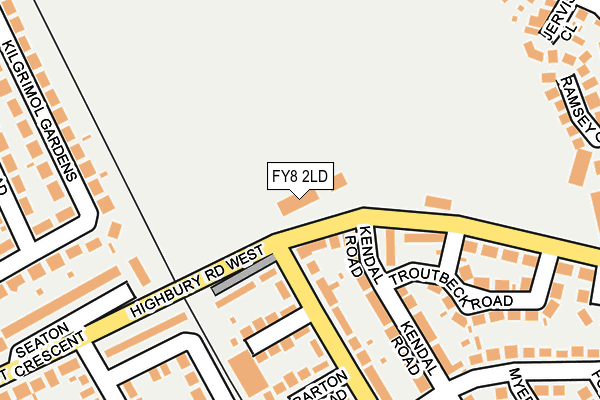 FY8 2LD map - OS OpenMap – Local (Ordnance Survey)
