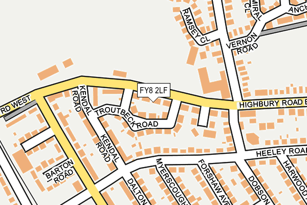 FY8 2LF map - OS OpenMap – Local (Ordnance Survey)