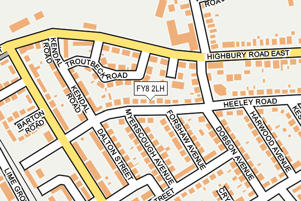 FY8 2LH map - OS OpenMap – Local (Ordnance Survey)