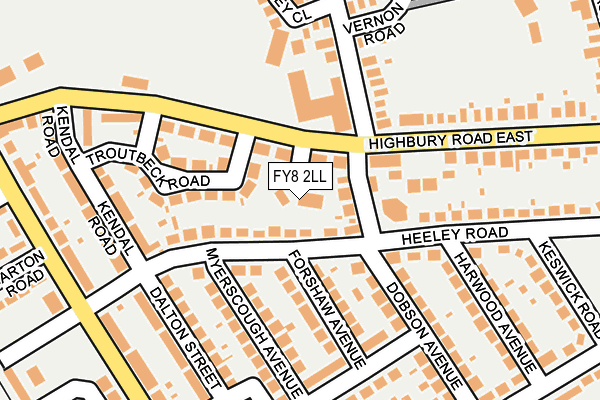 FY8 2LL map - OS OpenMap – Local (Ordnance Survey)