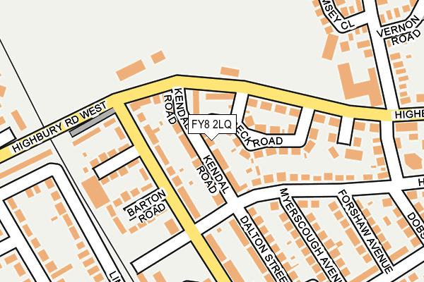 FY8 2LQ map - OS OpenMap – Local (Ordnance Survey)