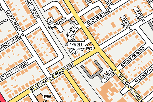 FY8 2LU map - OS OpenMap – Local (Ordnance Survey)