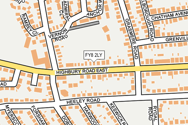 FY8 2LY map - OS OpenMap – Local (Ordnance Survey)